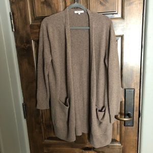 Madewell Ryder Cardigan in color Heather Root